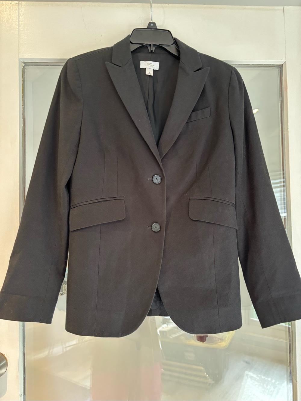 Ann Taylor Women's Black Two-Button Tailored Blazer